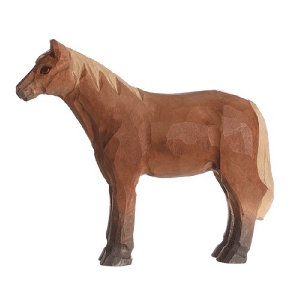 Figurine cheval brun