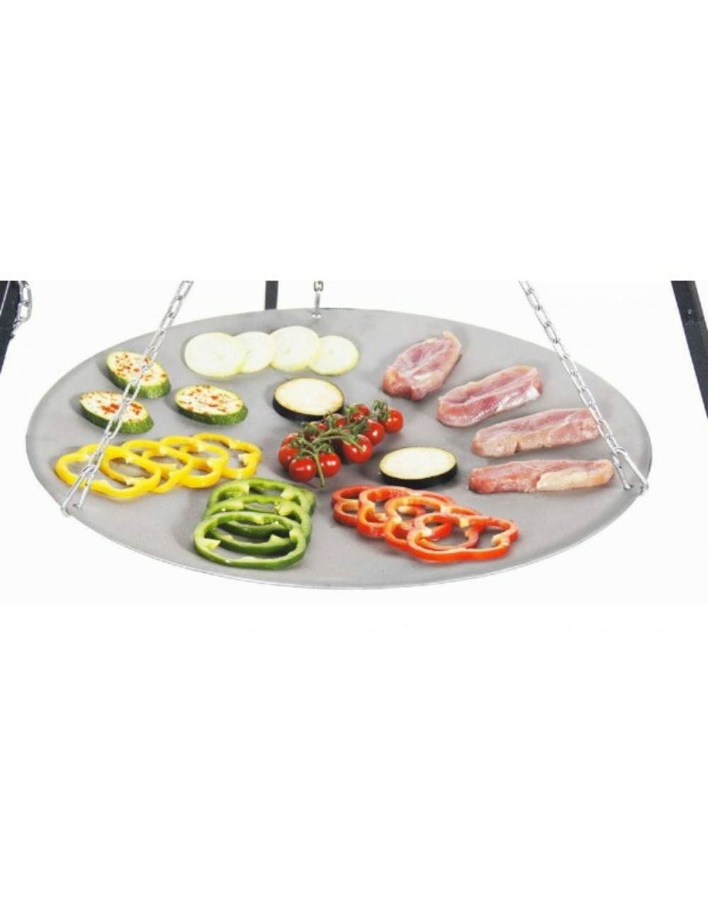 Wok spécial brasero 33 cm à suspendre sur un trépied