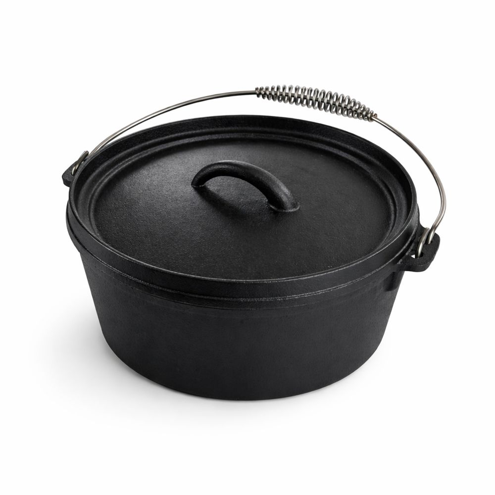 Cocotte en fonte dutch oven patton pour barbecue - ø 24 cm