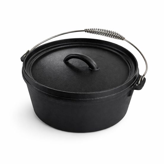 Cocotte en fonte dutch oven patton pour barbecue - ø 24 cm