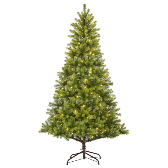 Black box trees nagoya sapin de noël artificiel avec éclairage - christmas tree h180 x ø108 cm - vert
