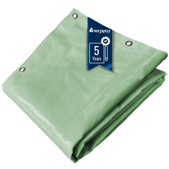 Bâche jardin tecplast lp506jd 3,5x3,5 m - vert sauge - garantie 5 ans