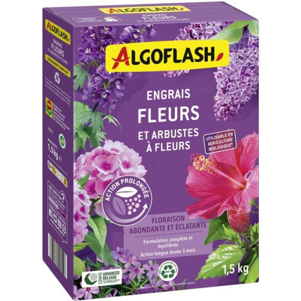 Engrais fleurs - - fleurs & arbustes a fleurs - 1,5 kg - uab