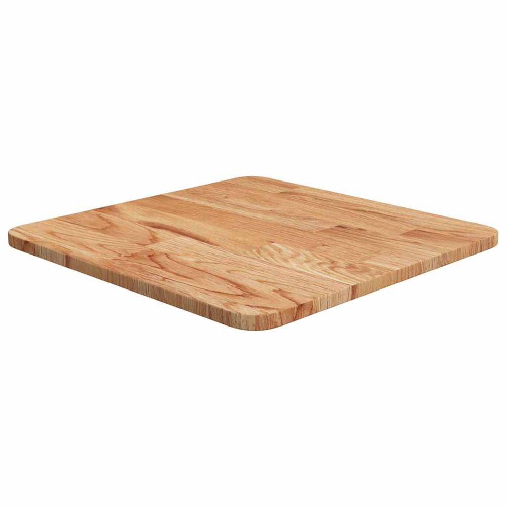 Dessus de table carré marron clair40x40x1,5cm bois chêne traité
