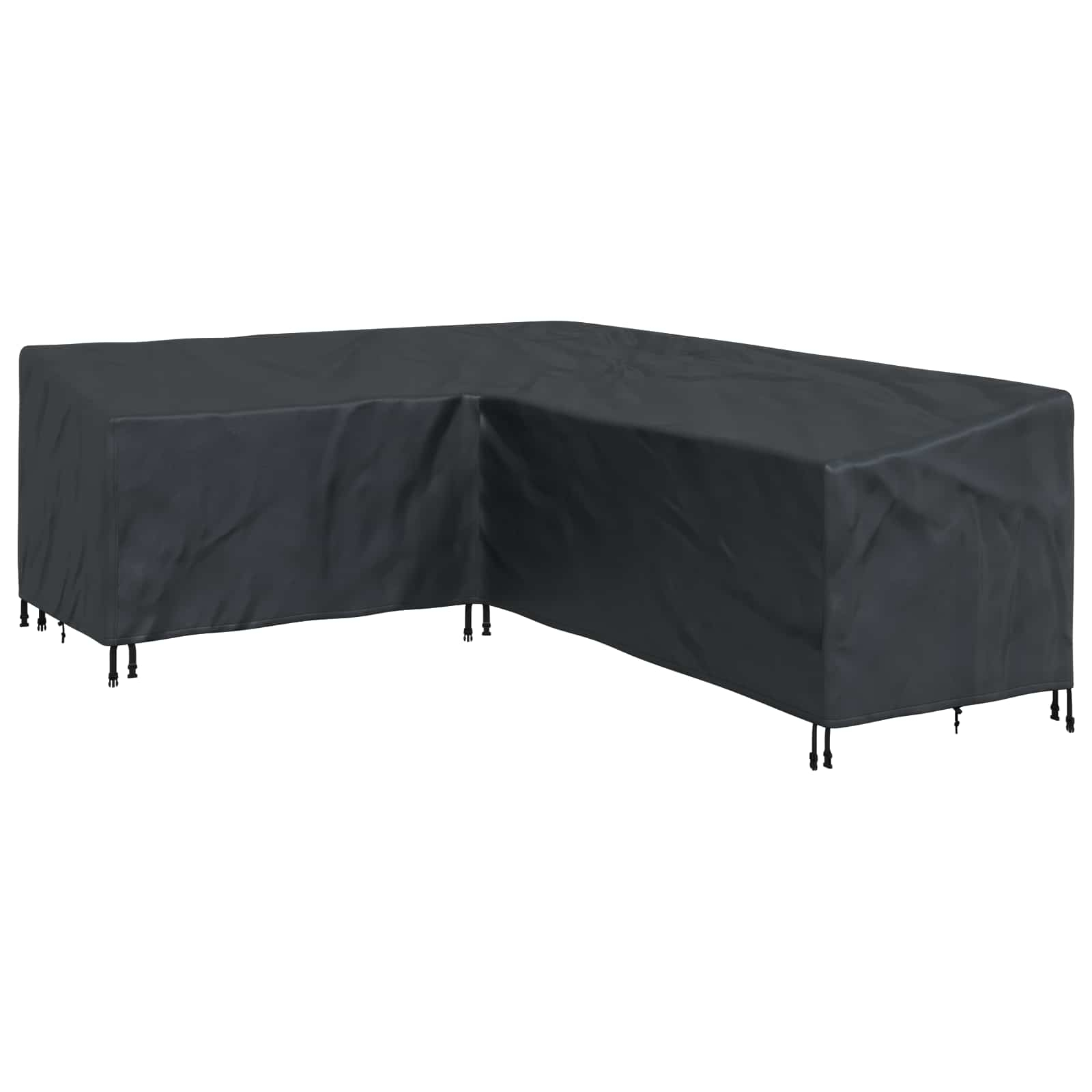 Housse pour meubles noir 250 x 180 x 80 cm tissu oxford 210d