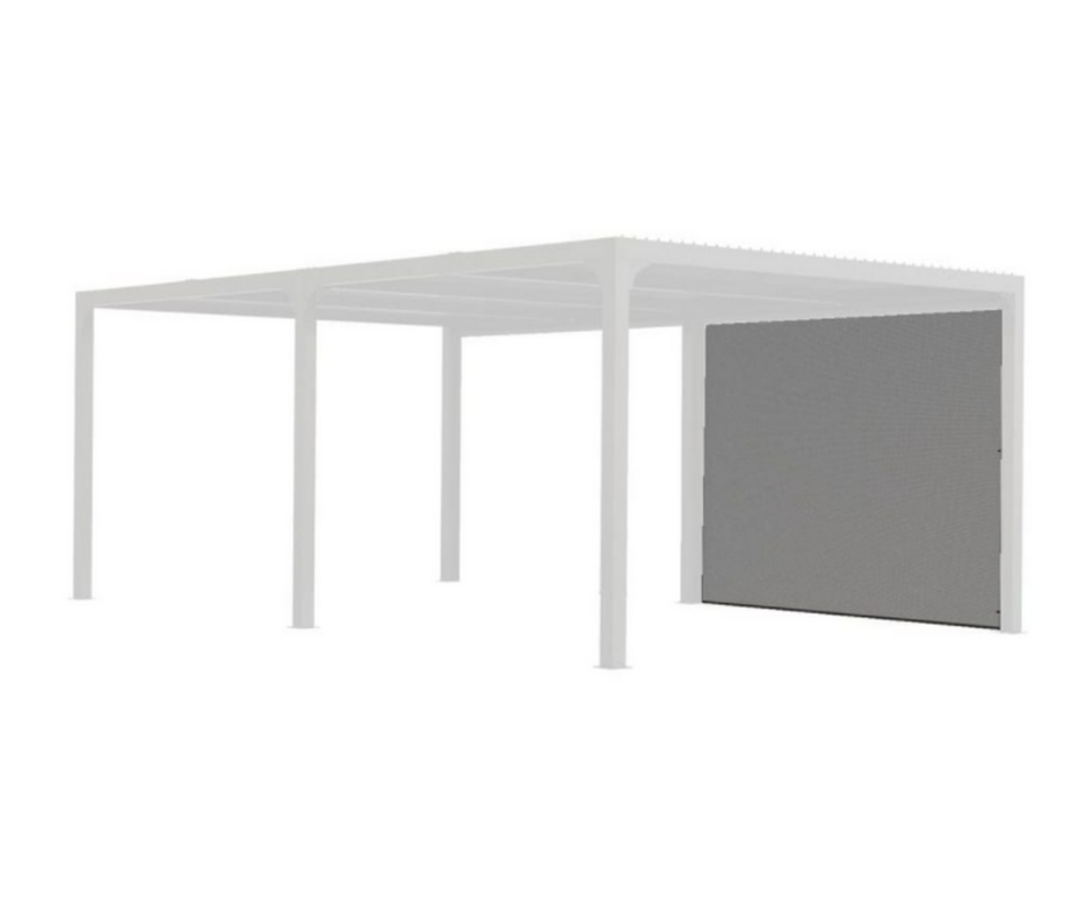 Rideau pour pergola bioclimatique gris - per bi r31