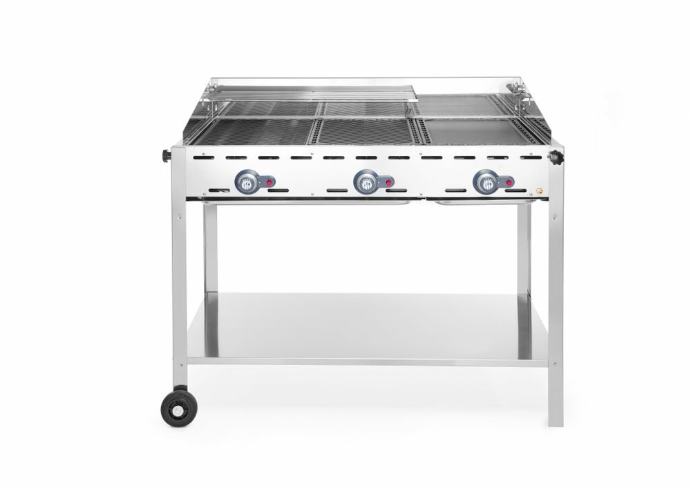 Barbecue green fire avec 3 brûleurs profi line 174kw - hendi