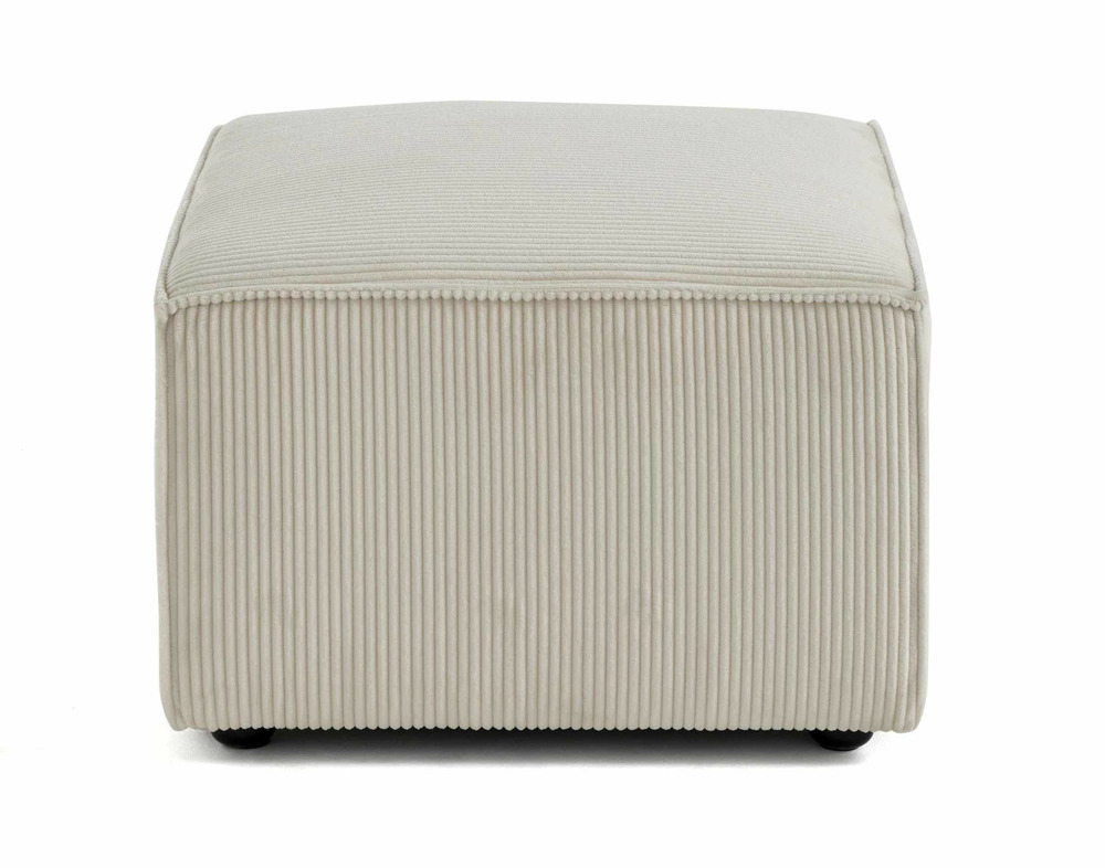 Arty - pouf d'appoint - en velours côtelé