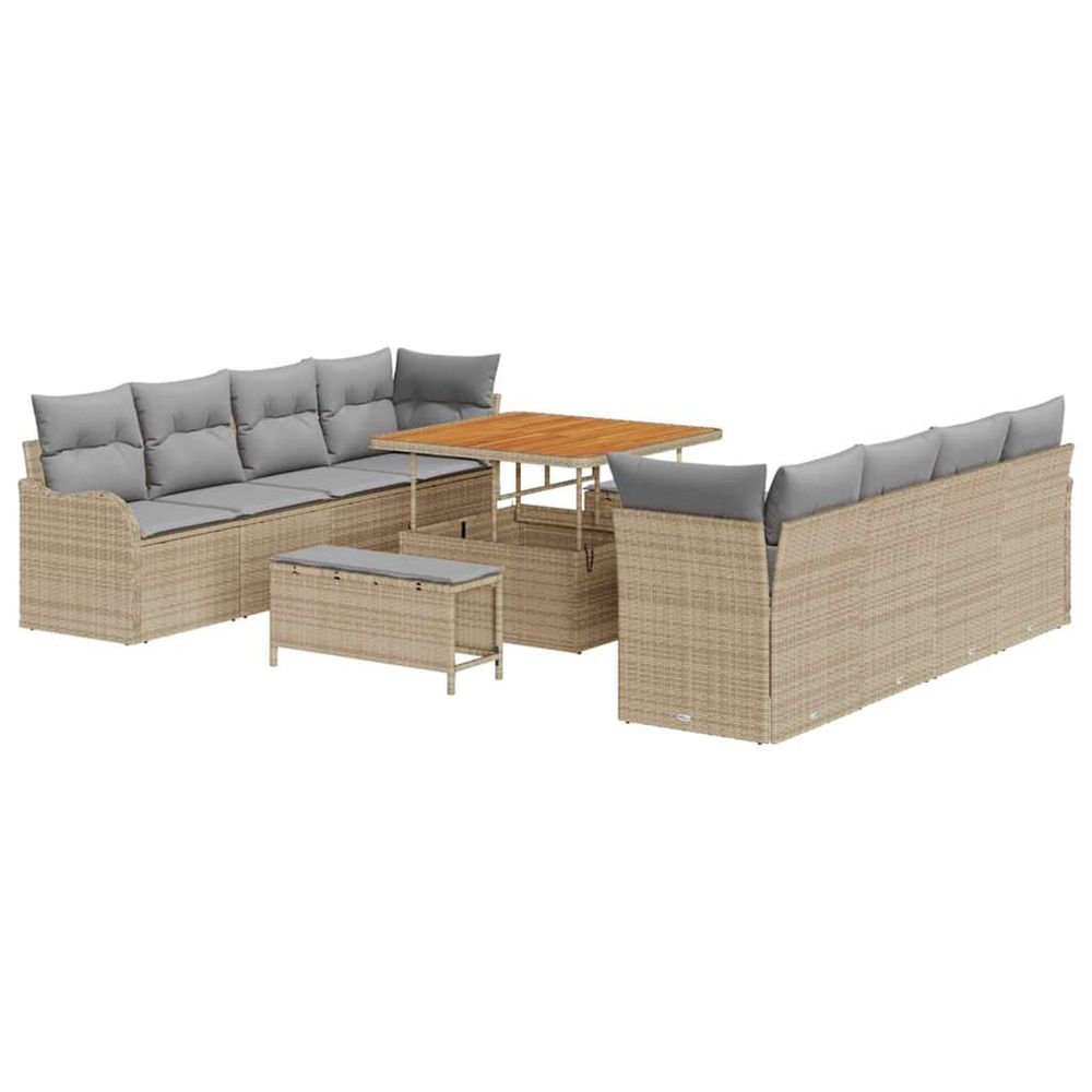 Ensemble de canapé de jardin 11 pc 10-nombre de places
