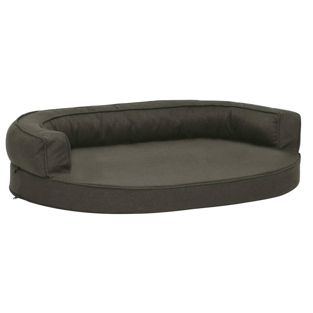 Matelas de lit ergonomique pour chien 75x53 cm aspect de lin
