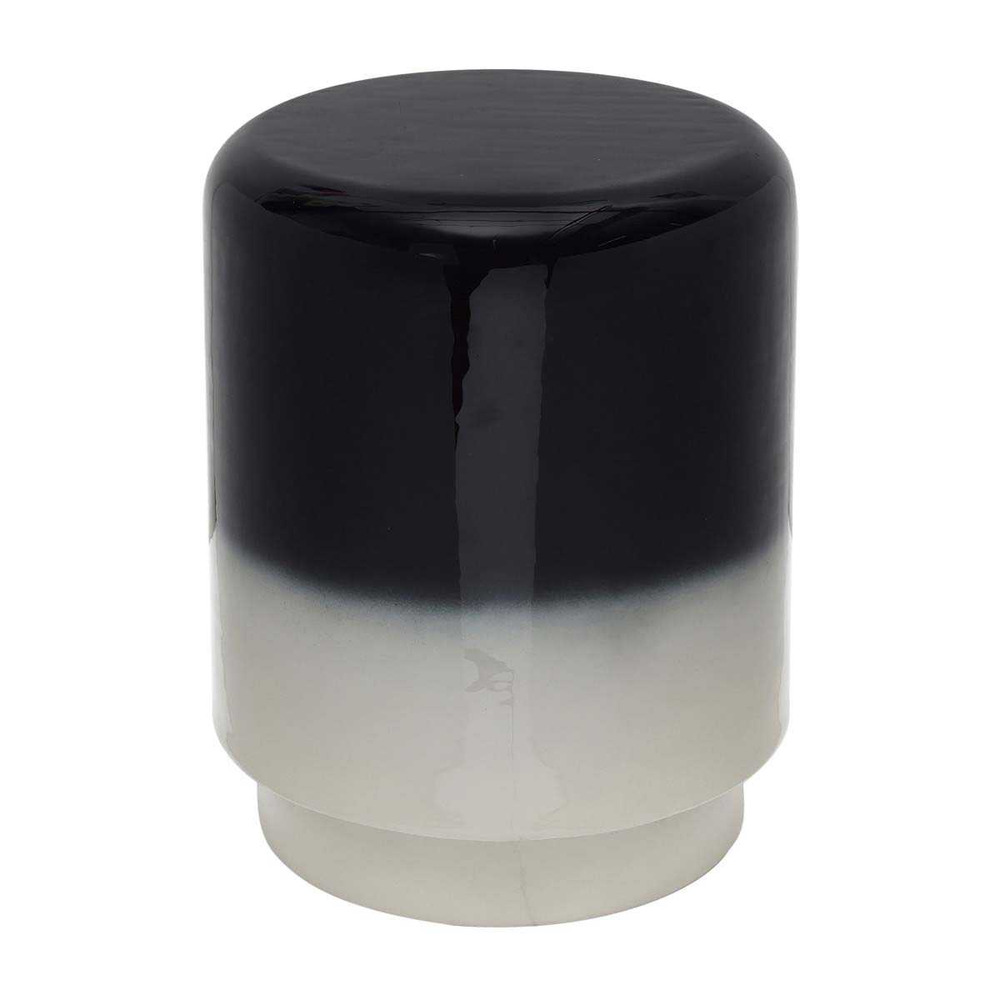 Tabouret en métal bicolore borrar gris