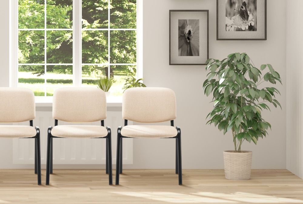 Chaise visiteur ken tissu