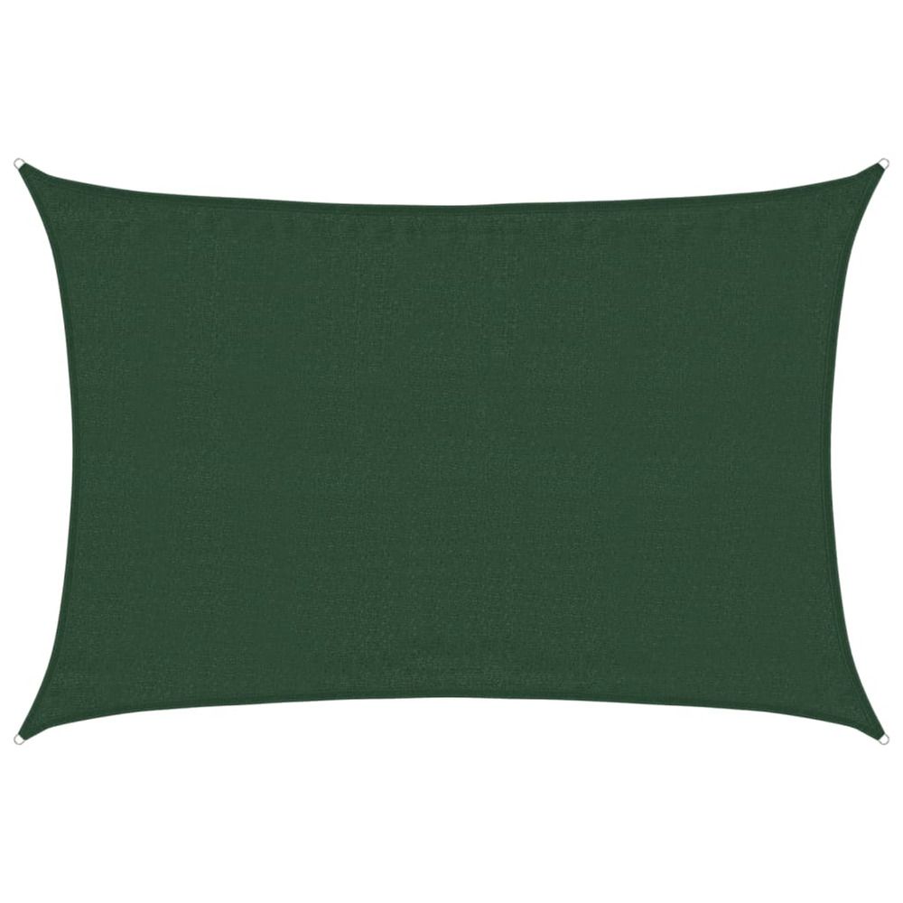Voile d'ombrage 160 g/m² vert foncé 3,5x4,5 m pehd