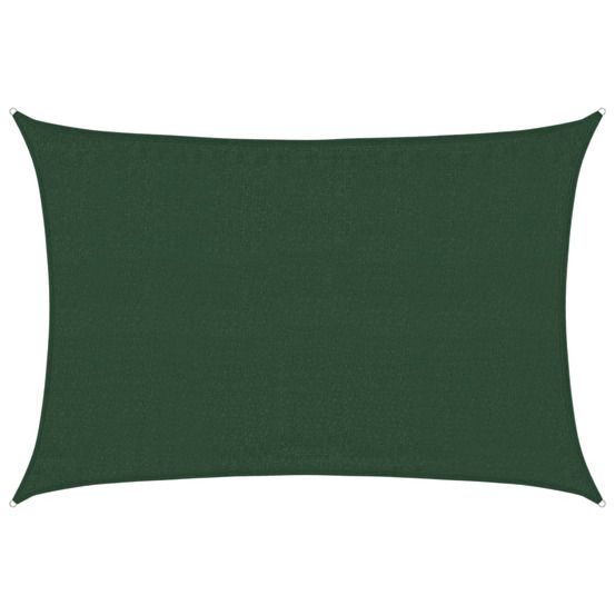 Voile d'ombrage 160 g/m² vert foncé 3,5x4,5 m pehd