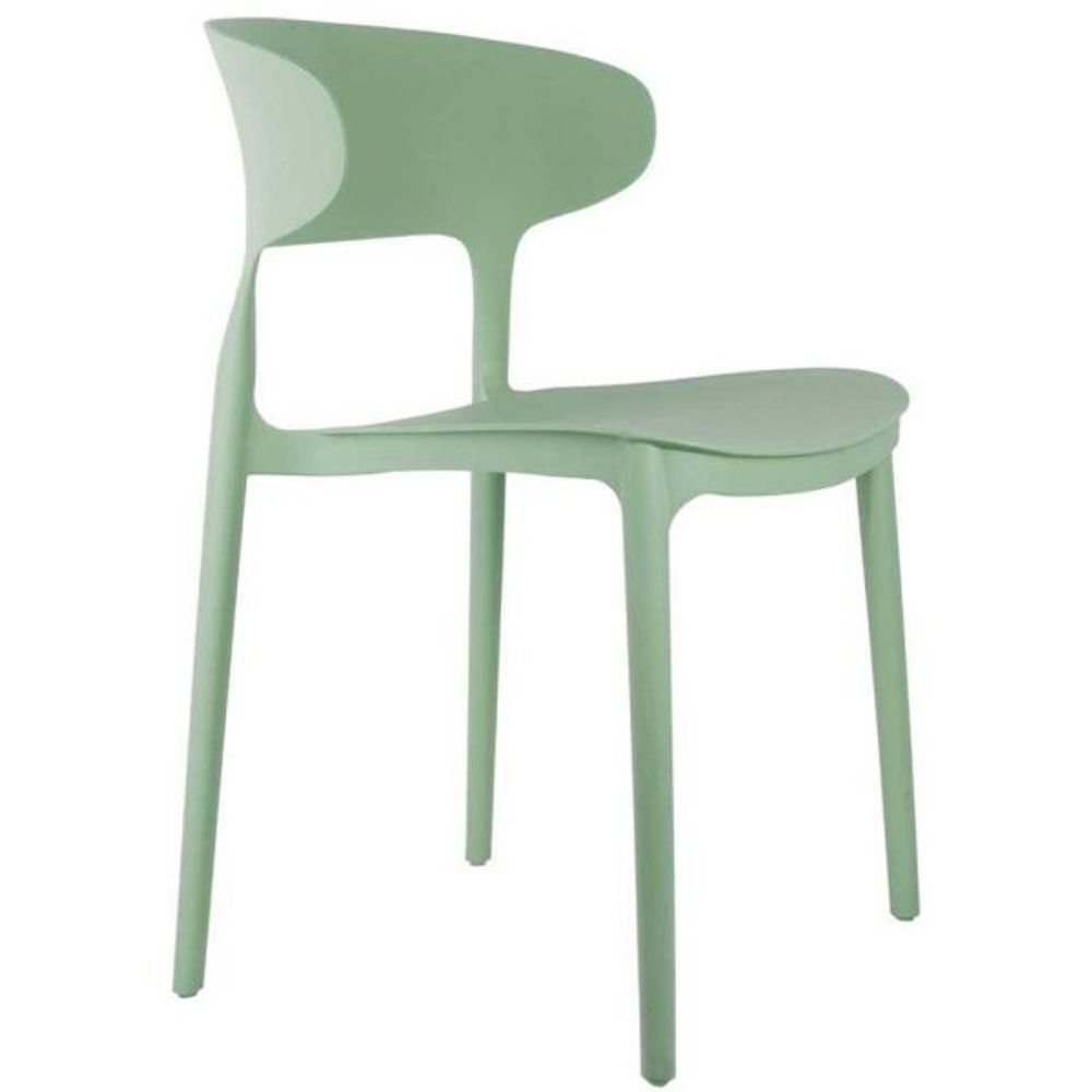Fauteuil coloré en polypropylène fain vert foncé