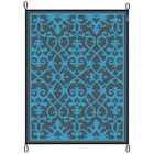 Tapis d'extérieur chill mat oriental 2,7x3,5 m xl bleu