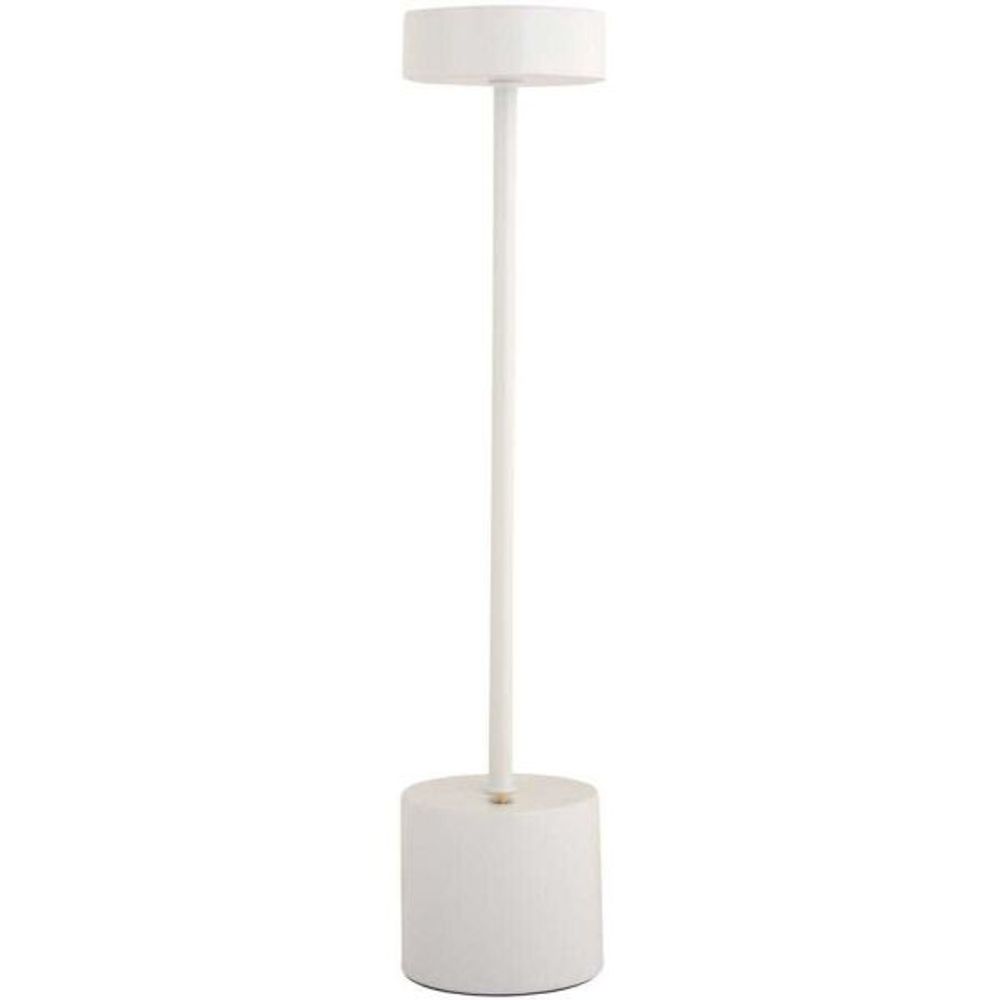 Lampe de table en métal ganard led blanc