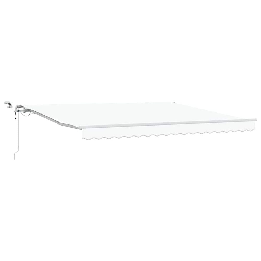 Auvent rétractable blanc 400 × 300 cm polyester