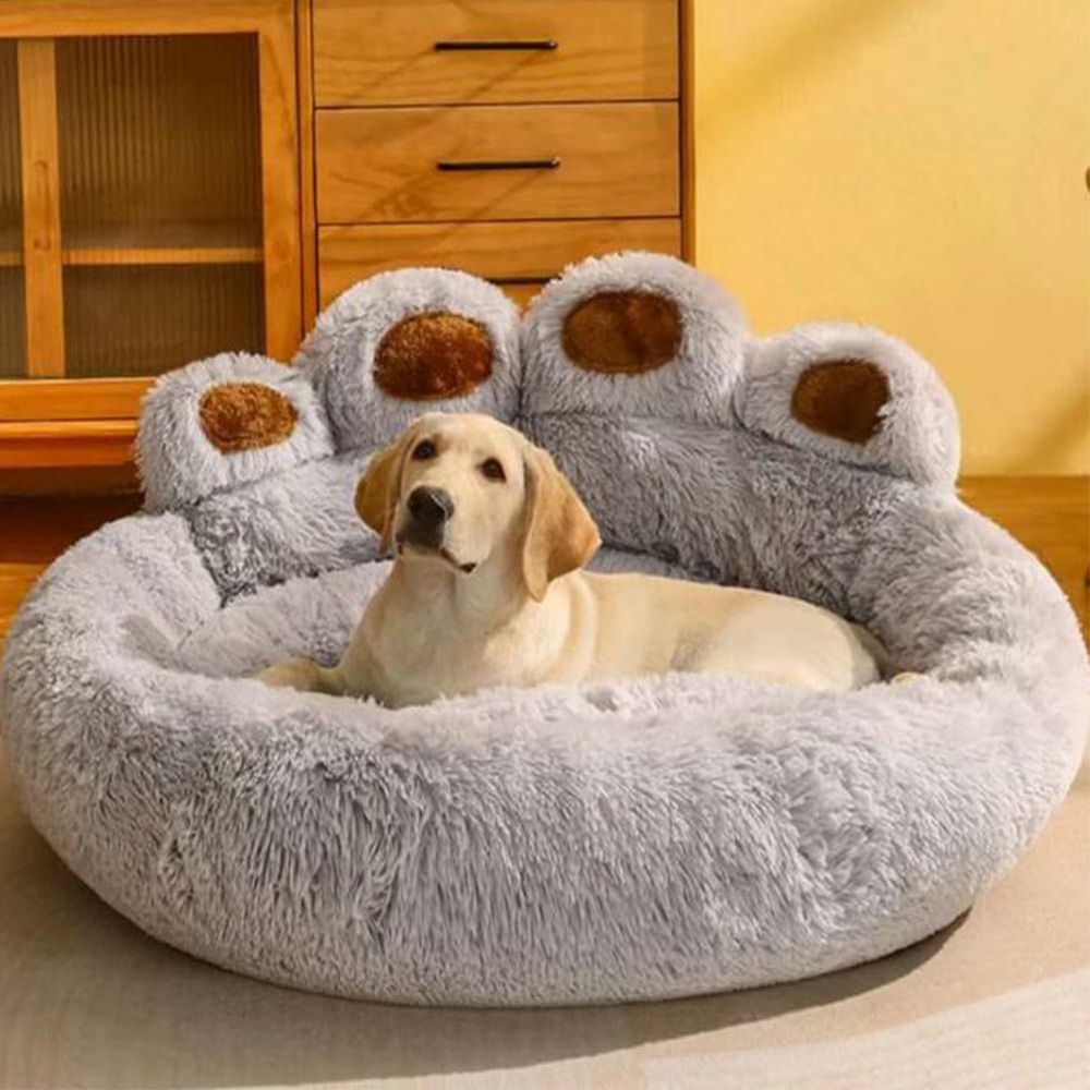 Panier pour chien gris clair