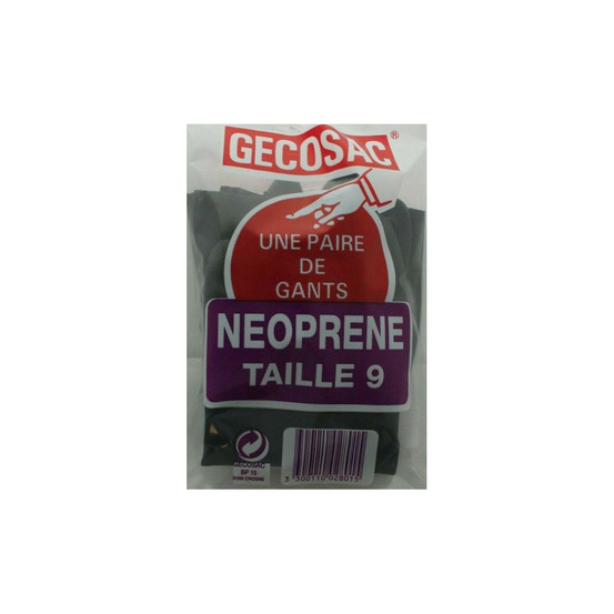 Paire de gants néoprène noir t9 gecosac 2801