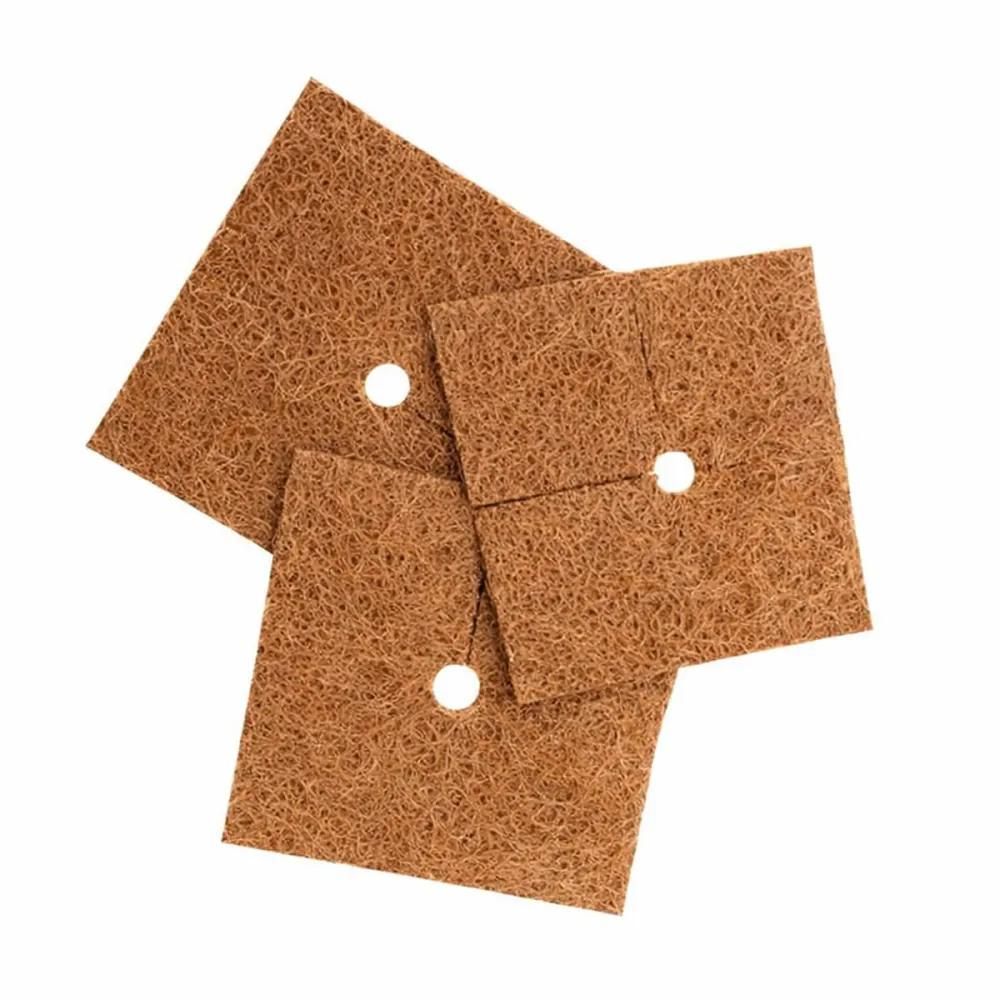 Lot de 3 carrés de paillage fibre coco 38 cm
