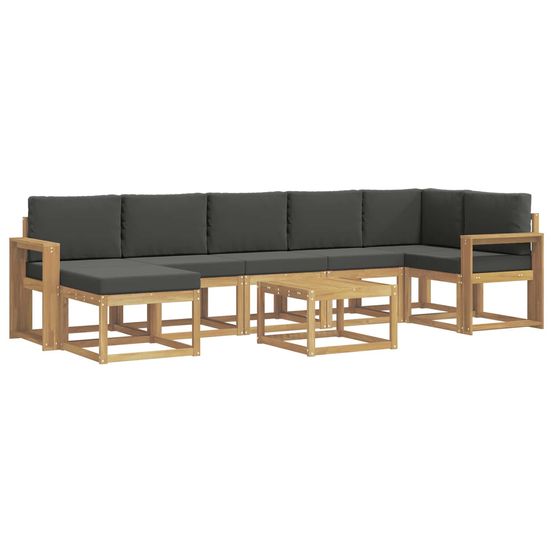 Ensemble de canapés d'extérieur 8 pc blanc et anthracite