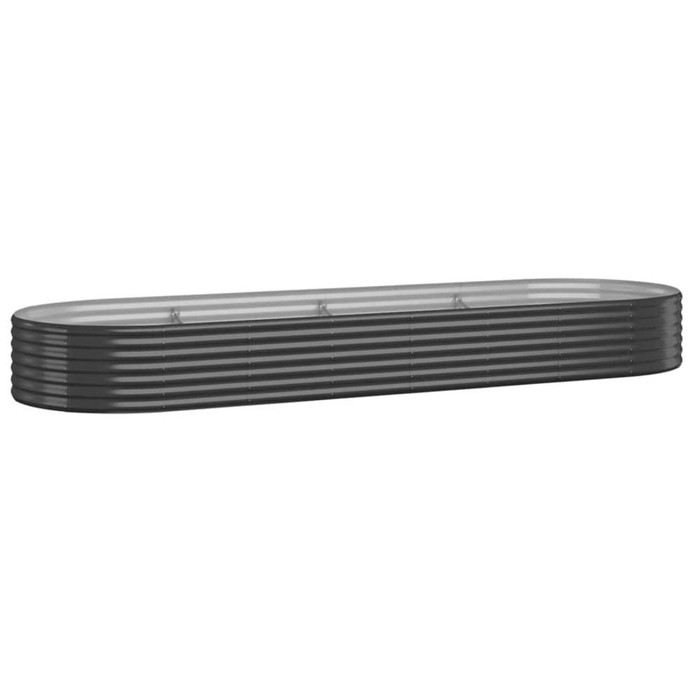 Lit surélevé de jardin acier galvanisé anthracite