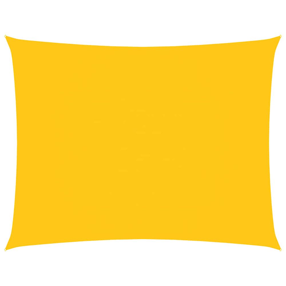 Voile de parasol tissu oxford rectangulaire 3,5x4,5 m jaune