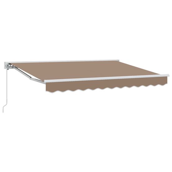 Auvent rétractable manuel taupe 3 x 2,5 m