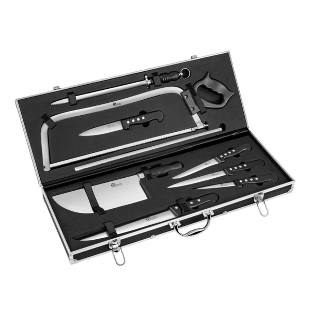 Malette coutellerie du boucher essenteils 9 pièces - pradel
