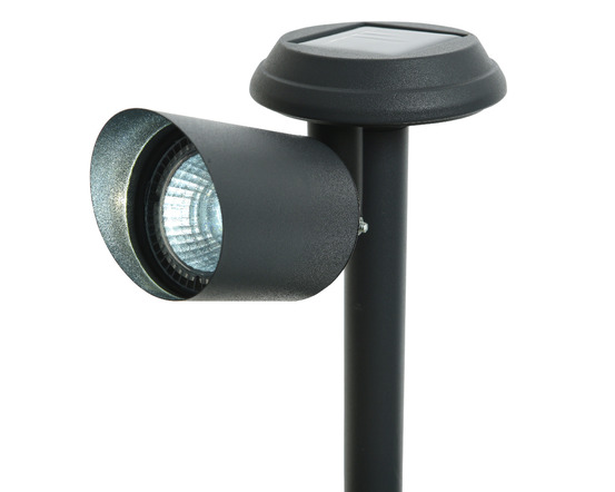 Balise solaire projecteur 3 lumen noir kaemingk