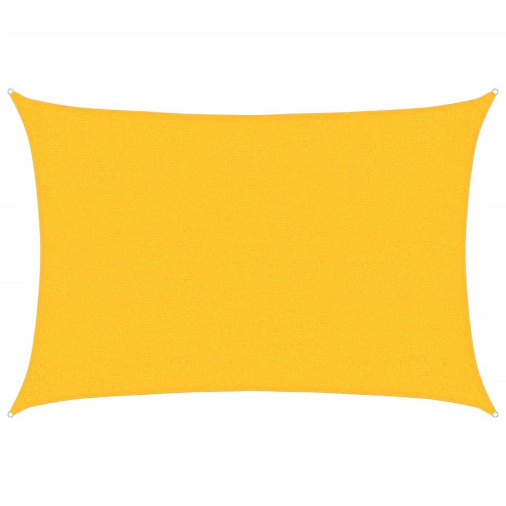 Voile d'ombrage 160 g/m² rectangulaire jaune 2x3 m pehd