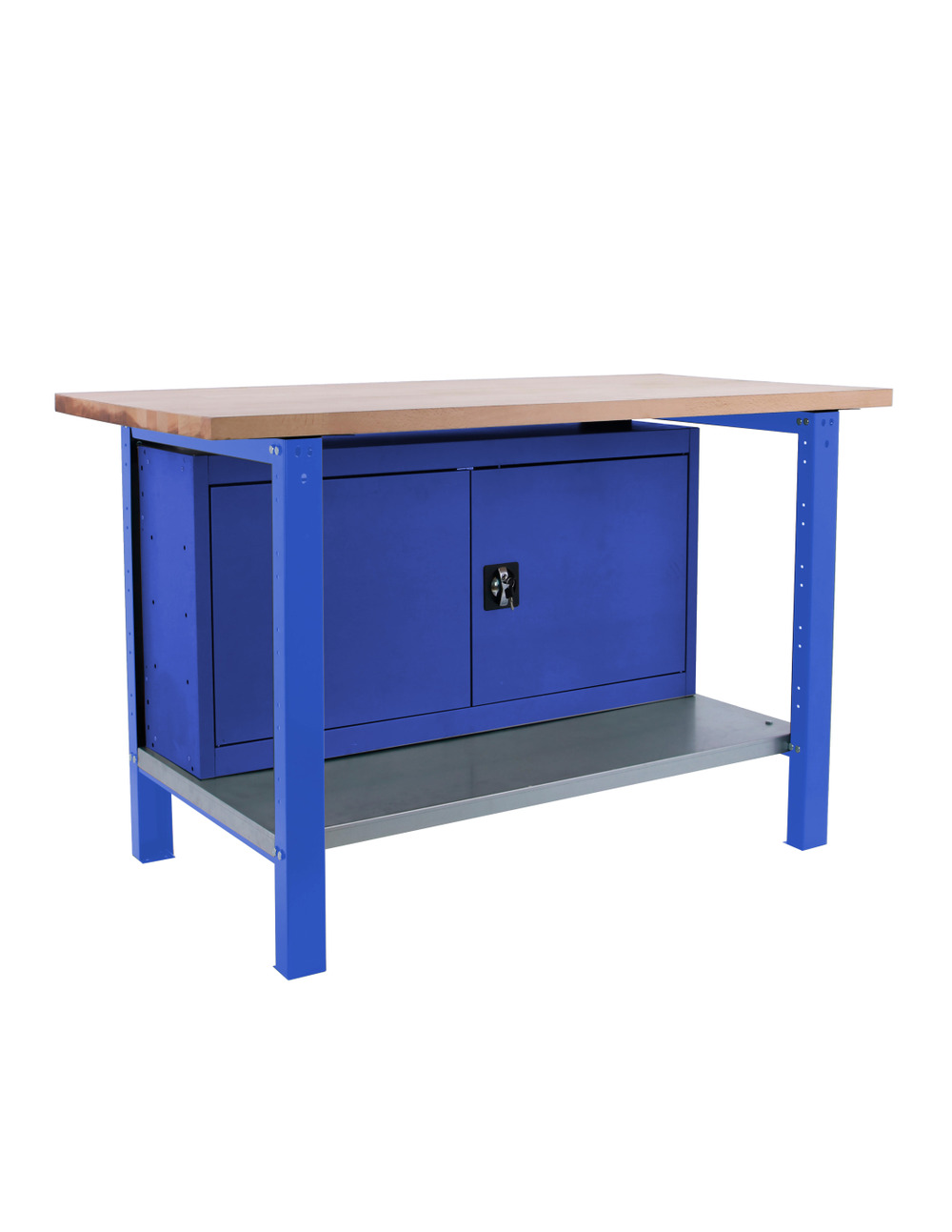 Etabli simonwork bt6 pro laminate cabinet 1800 bleu/hêtre bleu/hêtre 865x1800x750 - simonrack