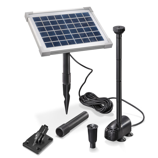 Système de pompe solaire esotec water splash 5/470 pompe de bassin set complet 101012