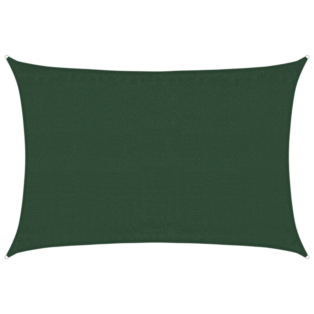Voile d'ombrage 160 g/m² vert foncé 3,5x4,5 m pehd