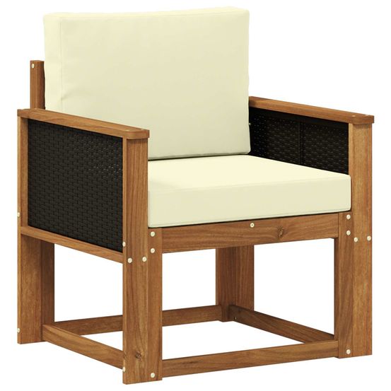 Sofa de milieu extérieur bois d'acacia massif naturel