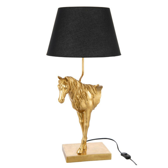 Lampe à poser cheval face