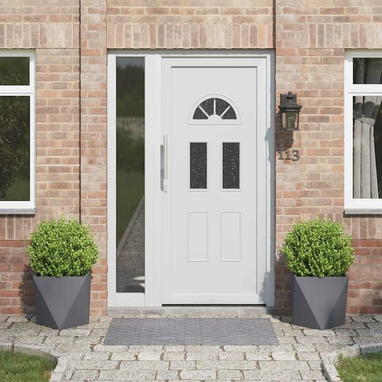 Jardinière 2 pcs anthracite 40 x 40 x 40 cm acier