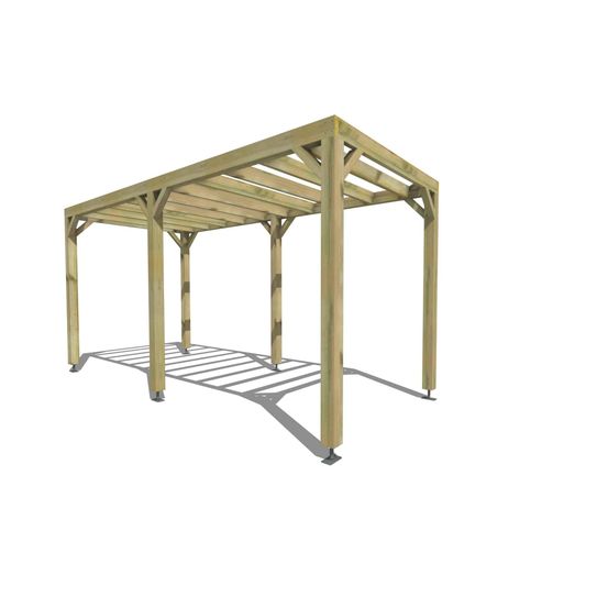 Pergola bois • 2m x 5m • indépendante • sens largeur • livraison comprise