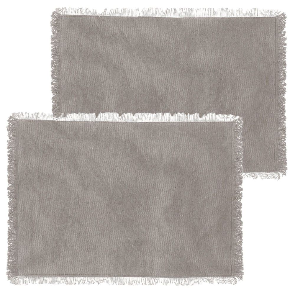 Lot de 2 sets de table en coton maha