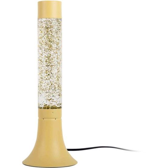 Lampe à paillettes astro glitter jaune