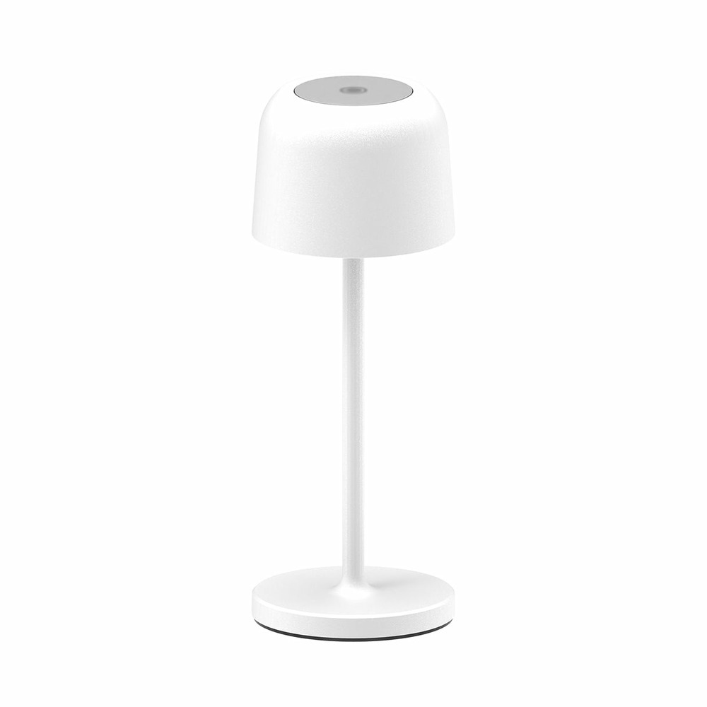 Lampe de table sans fil sophia blanc aluminium h20cm