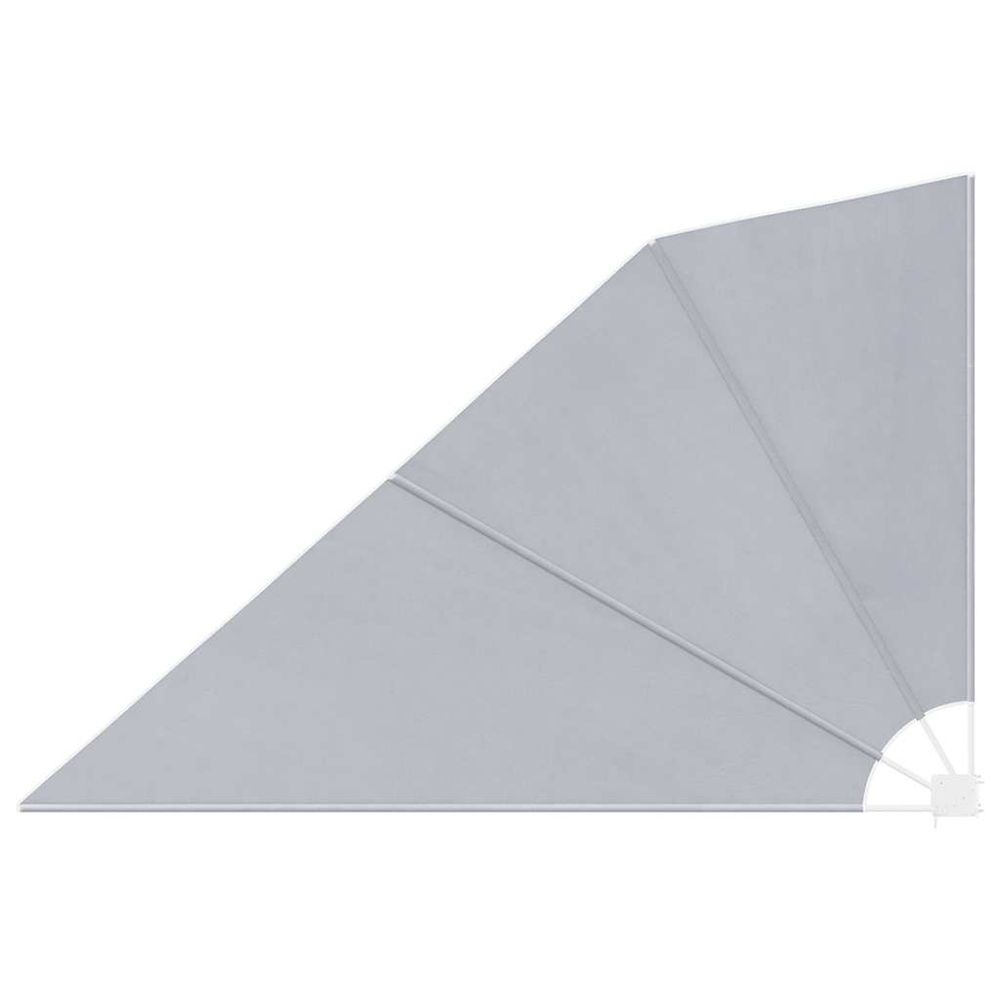 Auvent latéral pliable de balcon gris 160 x 240 cm