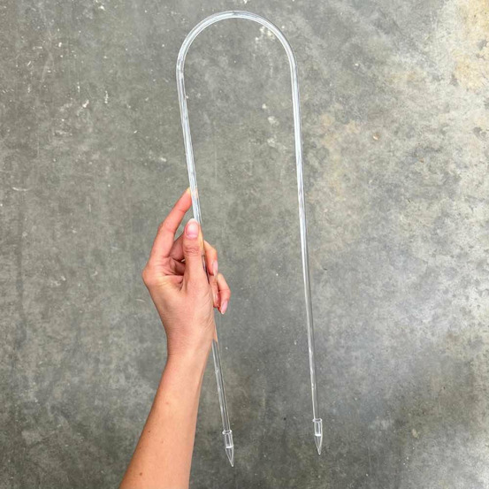 Tuteur hoya - tuteur arche pour hoya - tuteur acrylique transparent - support pour plantes grimpantes - m - x1