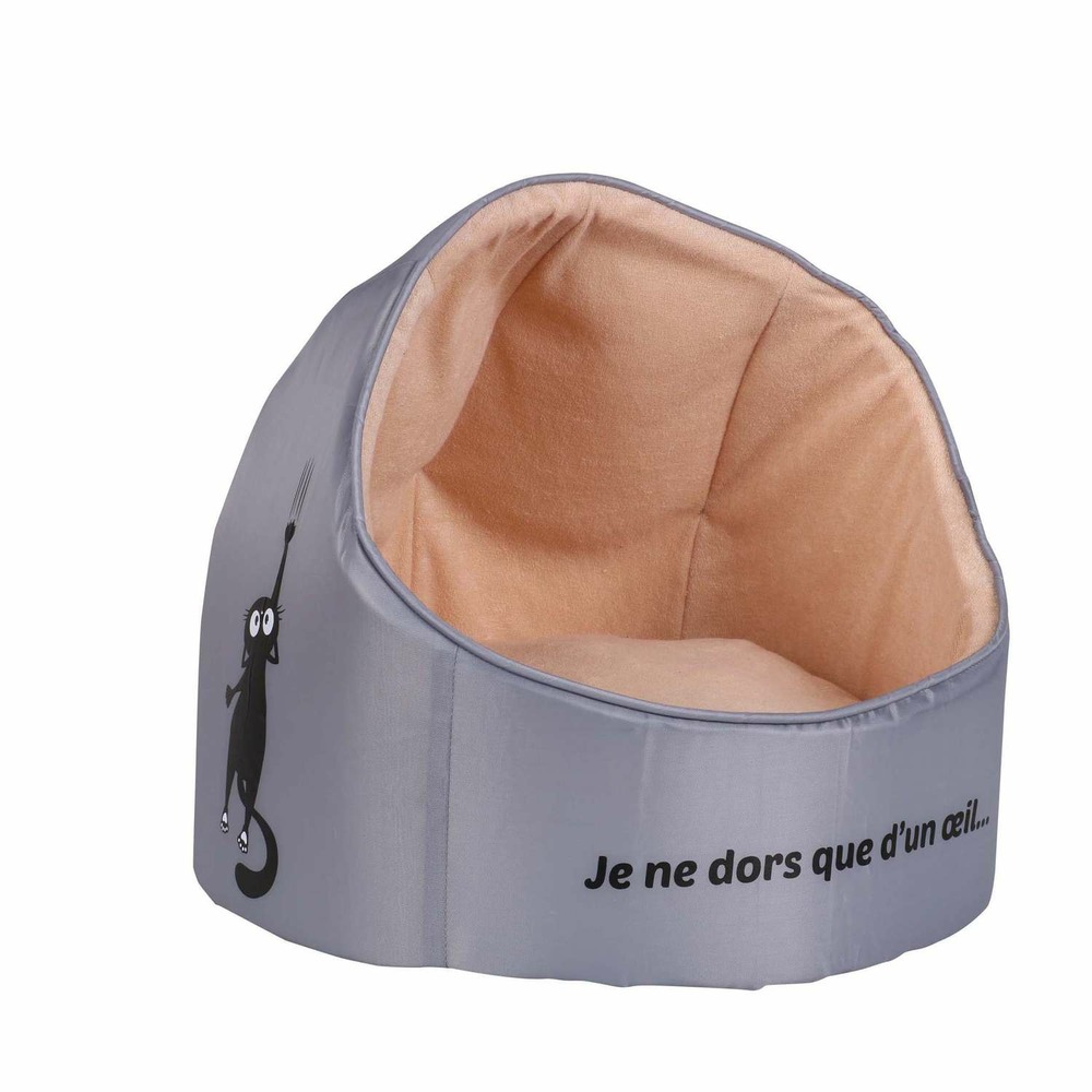 Panier flocon pour chat et chien - gris