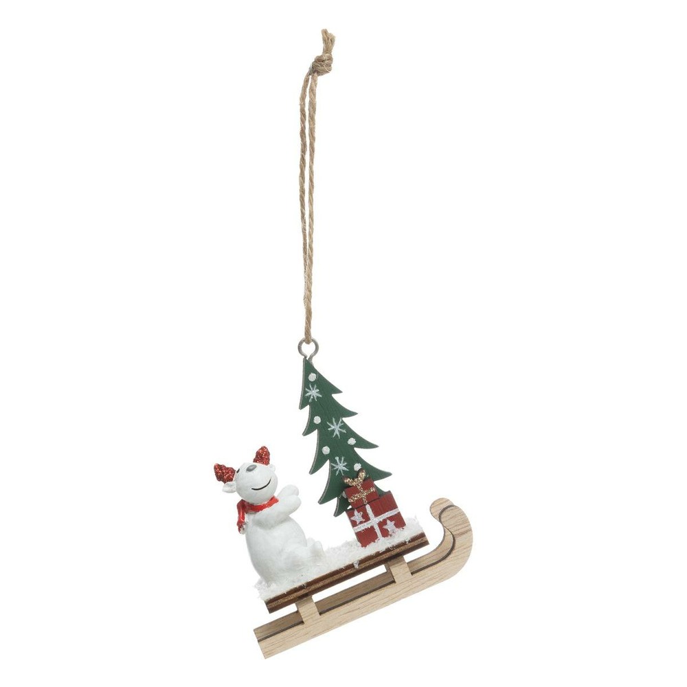 Sdn bois traineau renne 9cm