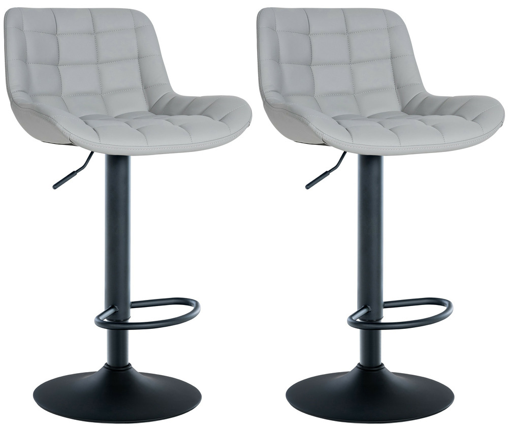Lot de 2 tabourets de bar tover simili cuir