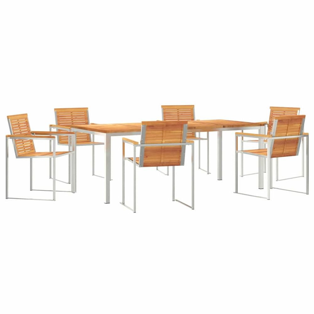 Ensemble de salle à manger pour jardin 7 pc