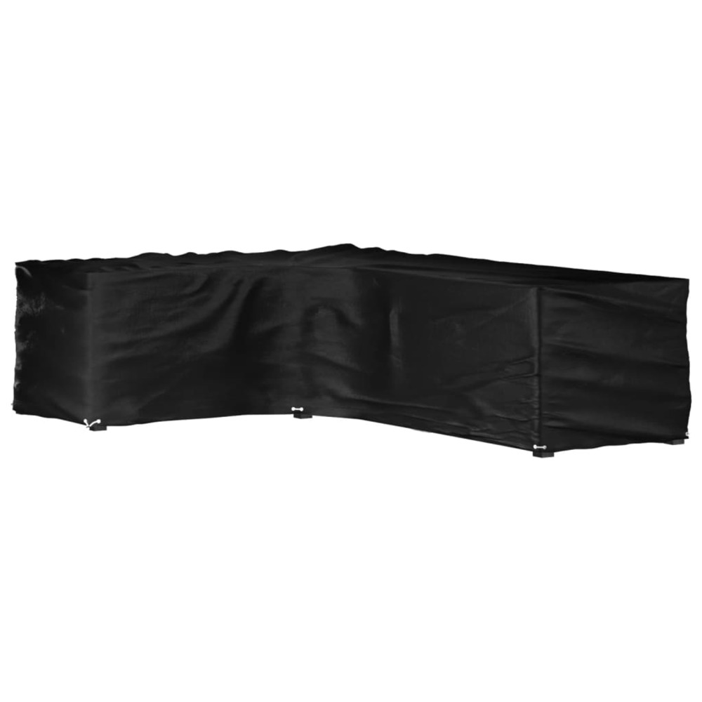 Housse de salon de jardin en forme de l 16 œillets 210x260x80cm