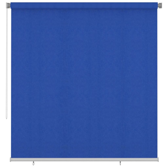 Store roulant d'extérieur 220x230 cm bleu pehd